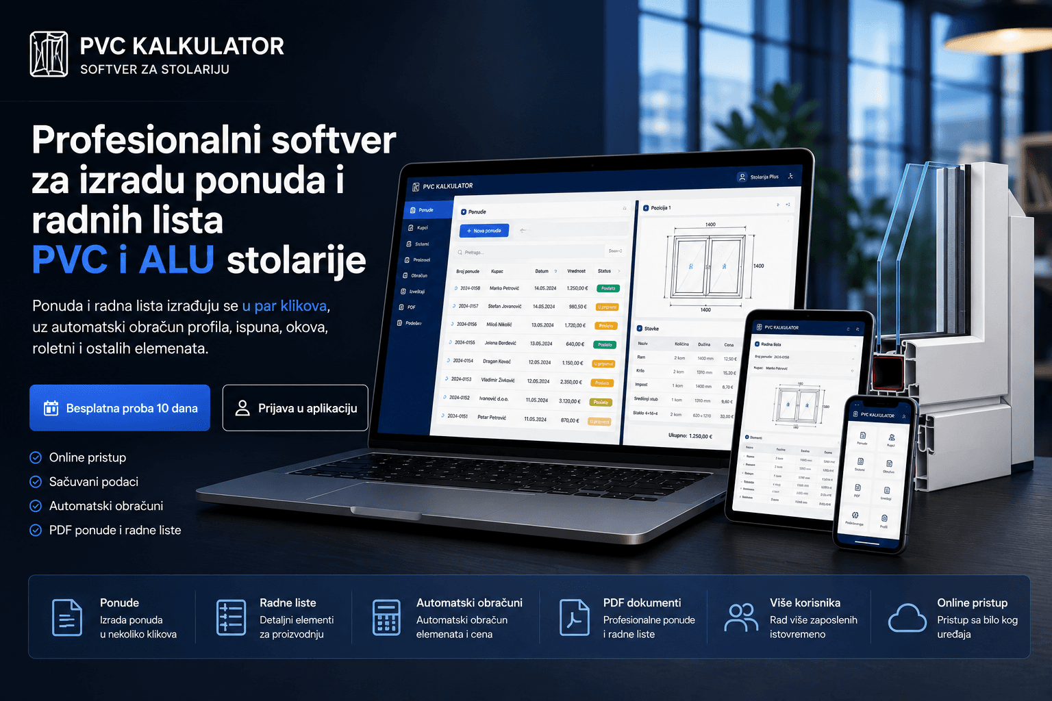 PVC Kalkulator aplikacija